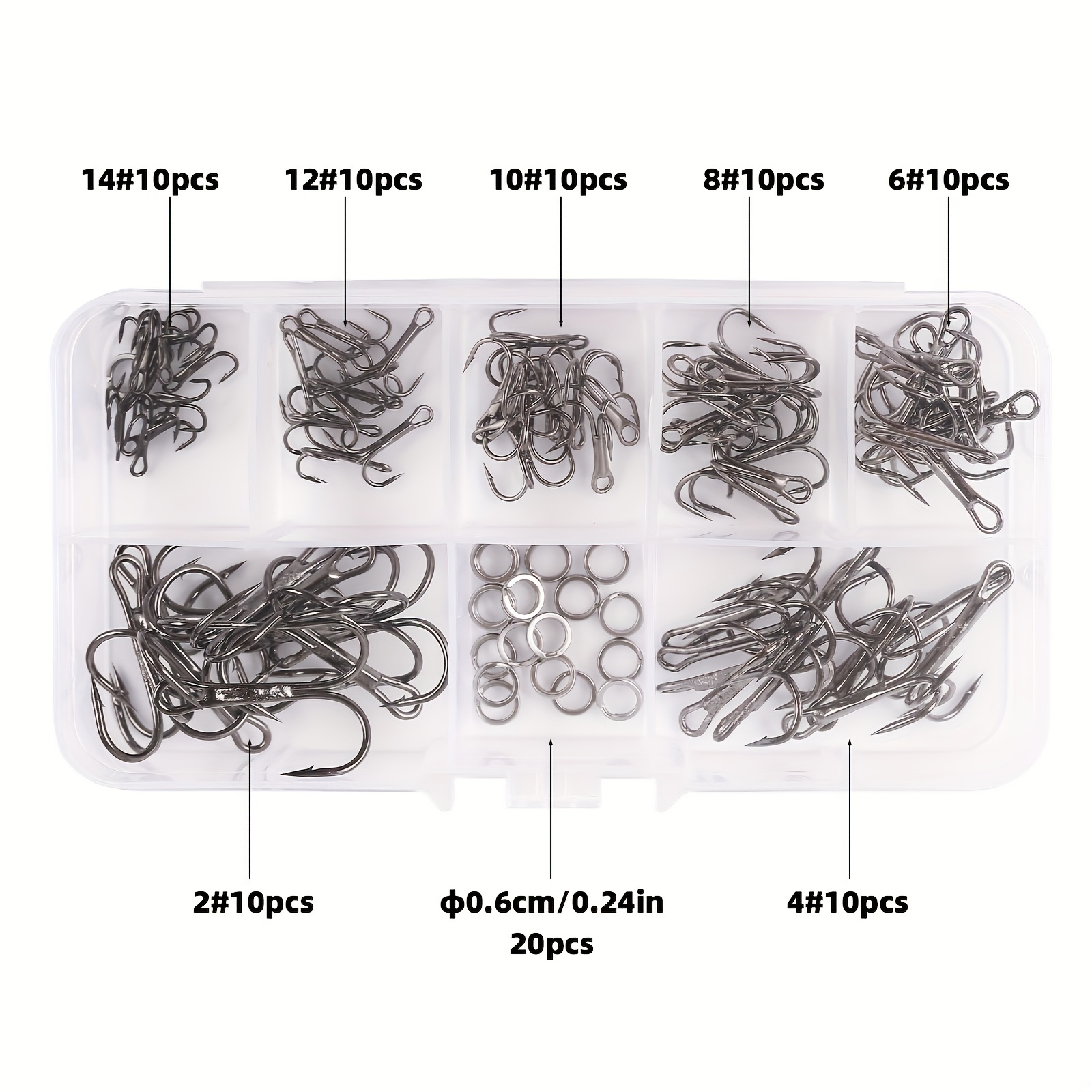 90pcs/set Kit kail tiga mata d - Fishing Hook Circle ulasan dan harga