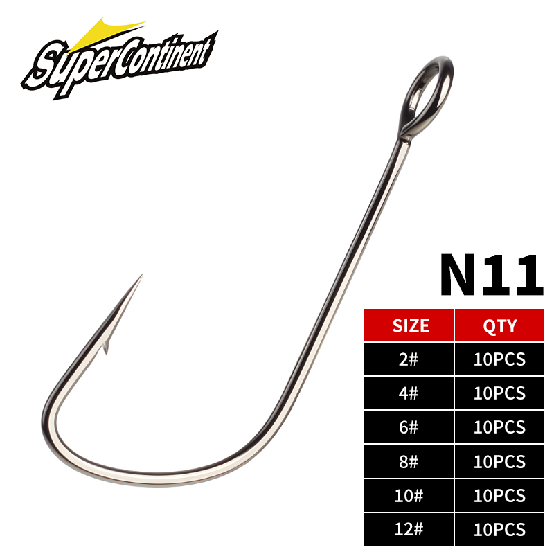 Benua super 2 # -12 #   10 Bua - Fishing Hook Offset ulasan dan harga