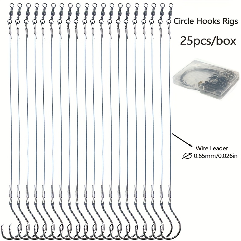 25pcs Rig Kail Lingkaran Heavy - Fishing Hook Circle ulasan dan harga