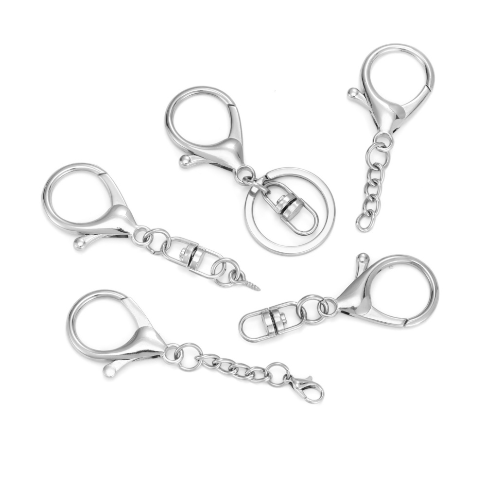 10 Buah Gantungan Kunci Paduan - Fishing Hook Size ulasan dan harga